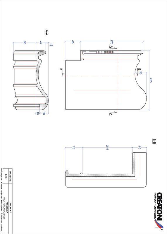 CAD файл черепиці MELODIE покрівельна черепиця для односхилого даху PULTFLA