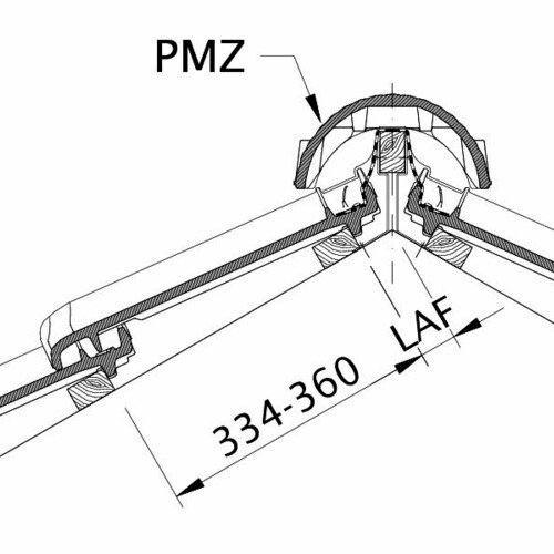 Технічне креслення черепиці MZ3 NEU LAF LAF