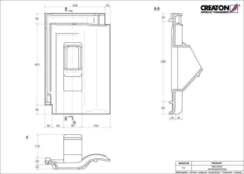 CAD файл черепиці BALANCE антенна черепиця ANTENNE