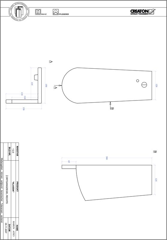 CAD файл черепиці KLASSIK напівкругла форма RUND-OGR-3-4
