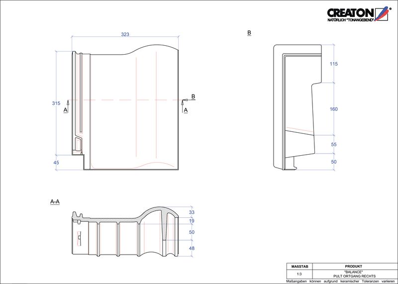 CAD файл черепиці BALANCE черепиця бічна права для односхилого даху PULTOGR