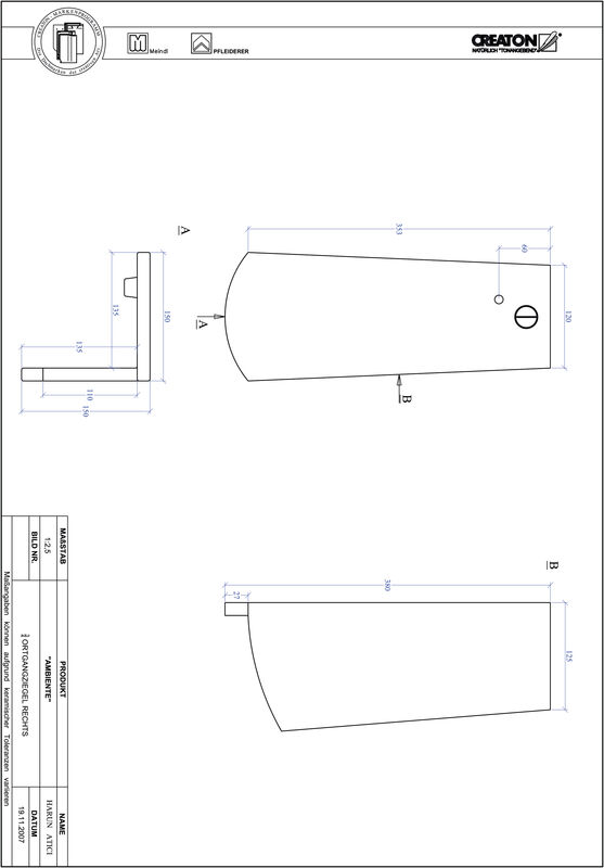 CAD файл черепиці AMBIENTE  сегментна форма SEG-OGR-3-4