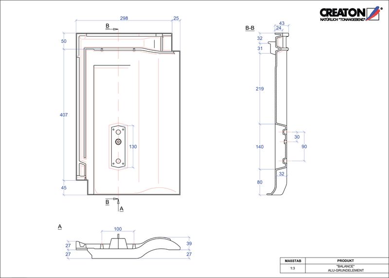 CAD файл черепиці BALANCE алюміній ґрунт. GRUNDALU