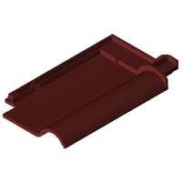 Product BIM model LOD 400 FUTURA wine red engobed Clay tile