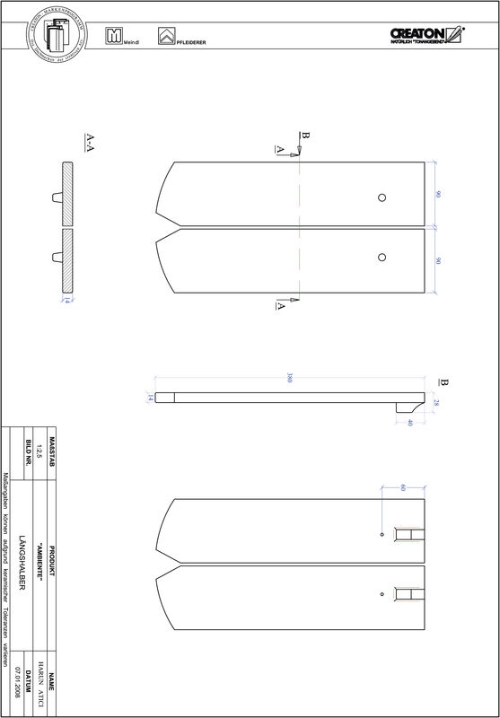 CAD файл черепиці AMBIENTE  сегментна форма SEG-LH
