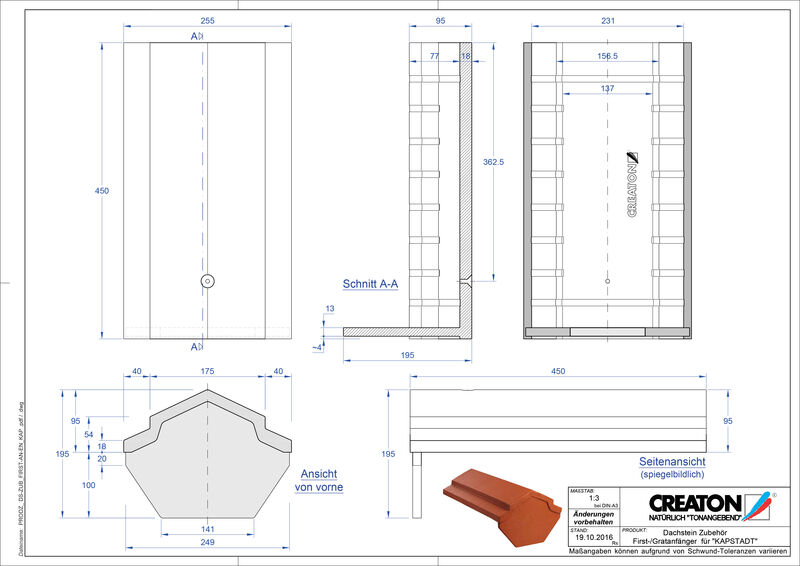 CAD файл черепиці KAPSTADT аксесуари FIRST-First-AN-EN