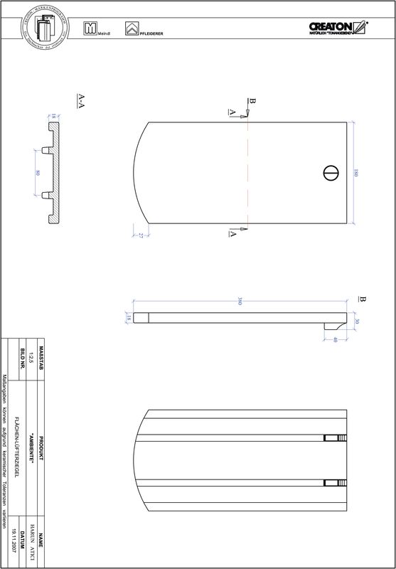 CAD файл черепиці AMBIENTE  сегментна форма SEG-FLUEFTZ
