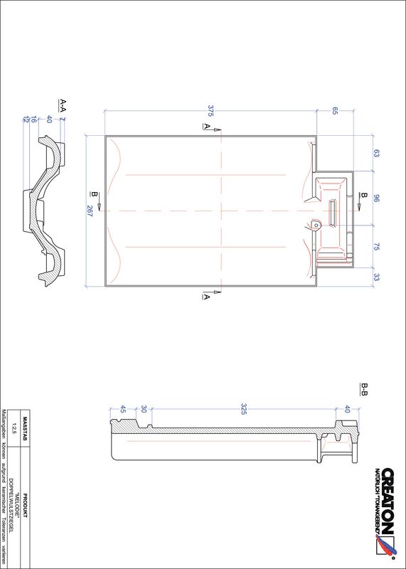 CAD файл черепиці MELODIE двохвильова черепиця DWZ