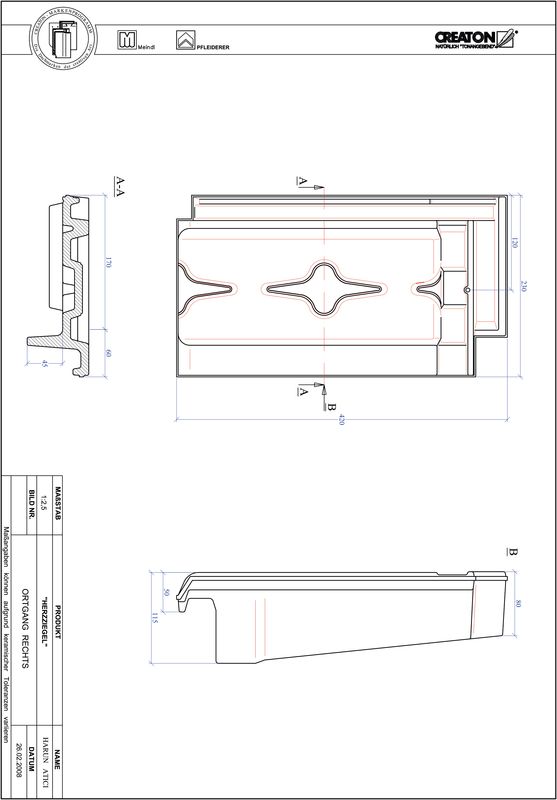 CAD файл черепиці HERZZIEGEL черепиця бічна права OGR