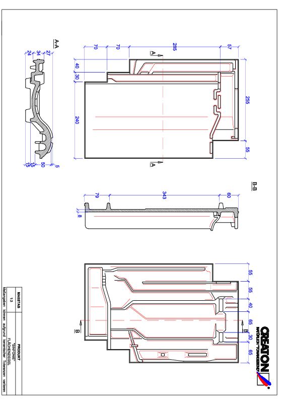 CAD файл черепиці SINFONIE покрівельна черепиця FLA