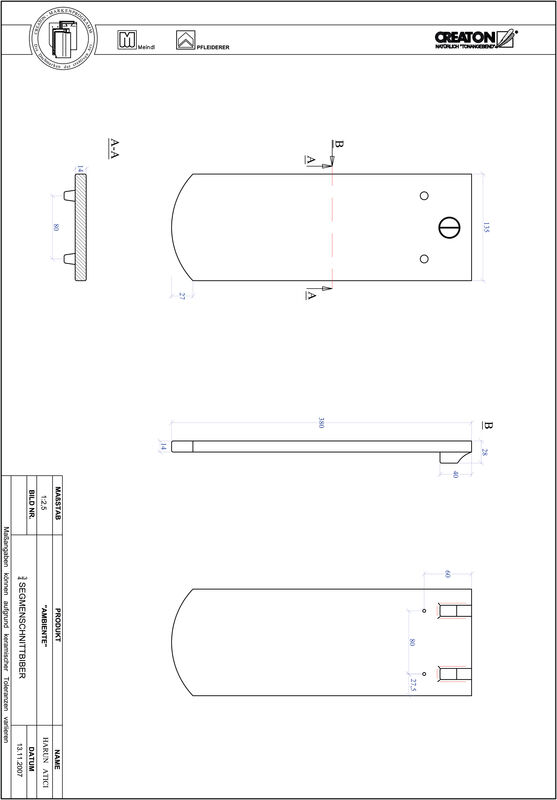 CAD файл черепиці AMBIENTE  сегментна форма SEG-3-4