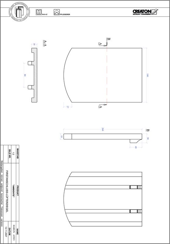 CAD файл черепиці AMBIENTE  сегментна форма SEG-FALZ