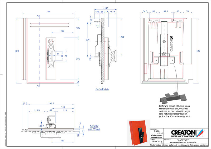 CAD файл черепиці KAPSTADT осн. дах. Solar