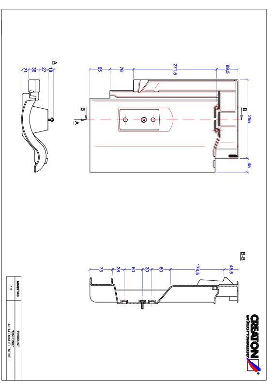 CAD файл черепиці SINFONIE алюміній ґрунт. GRUNDALU