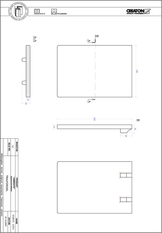 CAD файл черепиці AMBIENTE  сегментна форма SEG-TRAUFZIEGEL