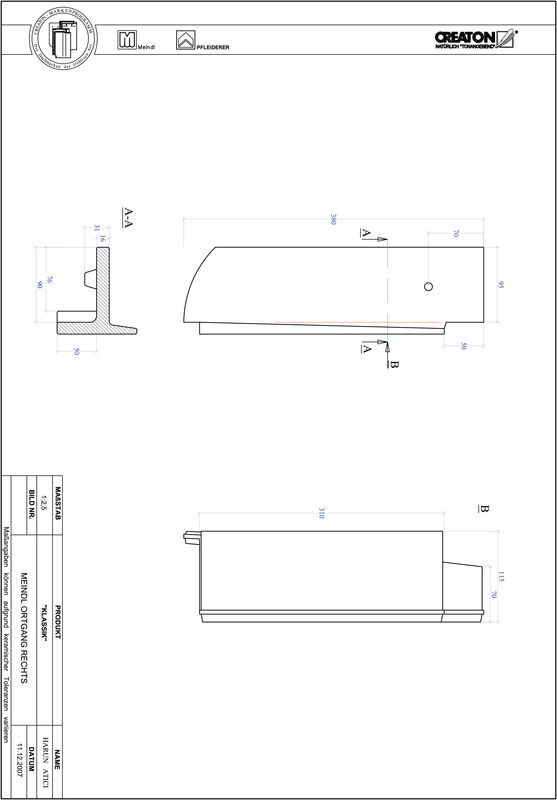 CAD файл черепиці KLASSIK напівкругла форма RUND-OGR