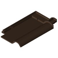Product BIM model LOD 100 FUTURA dark brown engobed Clay tile