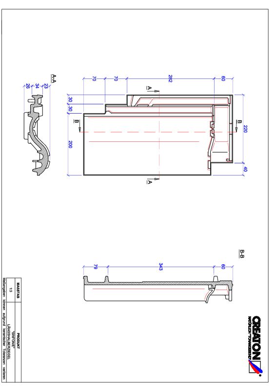 CAD файл черепиці SINFONIE половинчаста черепиця LH