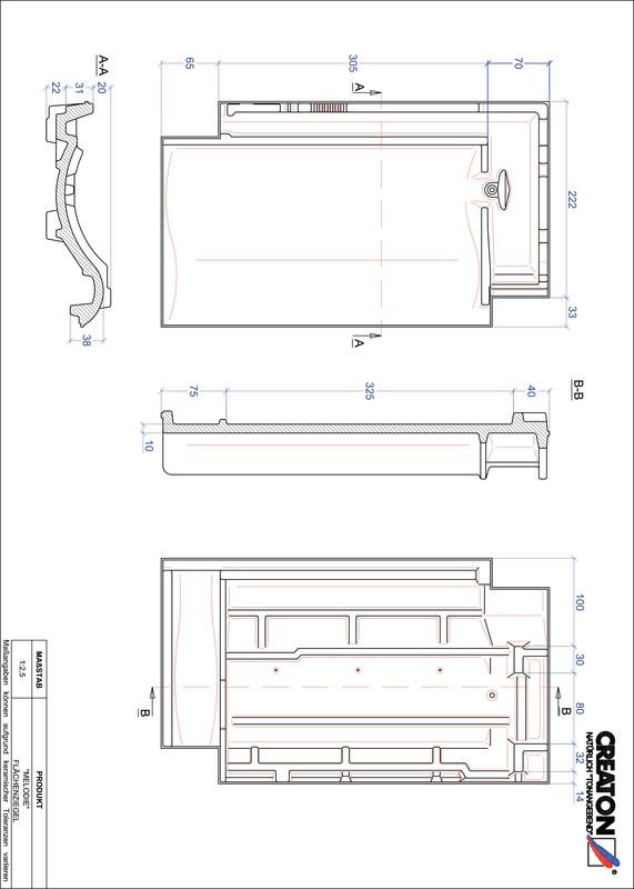 CAD файл черепиці MELODIE покрівельна черепиця FLA
