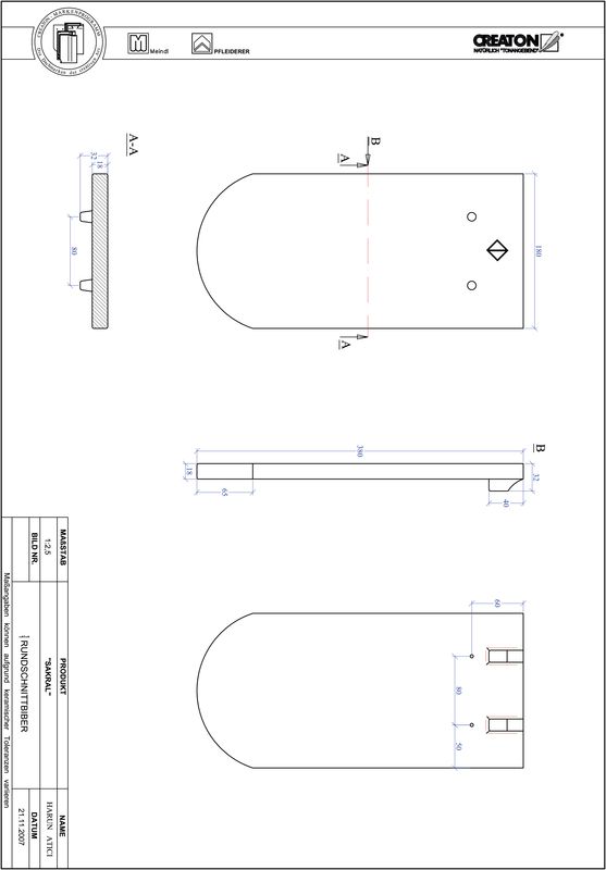 CAD файл черепиці SAKRAL напівкругла форма RUND-1-1