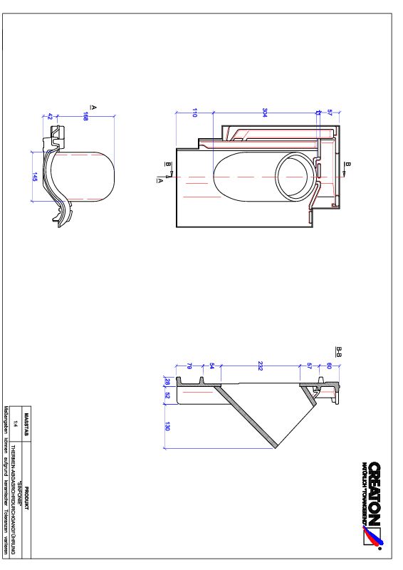 CAD файл черепиці SINFONIE наскрізна черепиця для газових димоходів THERME