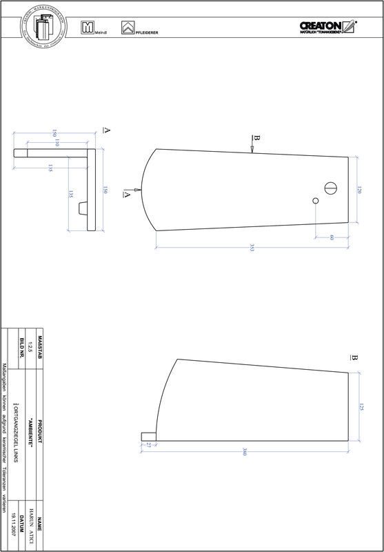 CAD файл черепиці AMBIENTE  сегментна форма SEG-OGL-3-4