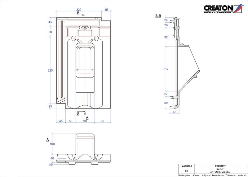 CAD файл черепиці RATIO антенна черепиця ANTENNE