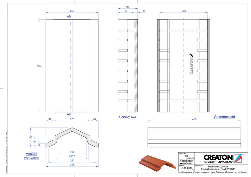 CAD файл черепиці KAPSTADT аксесуари FIRST-Firststein