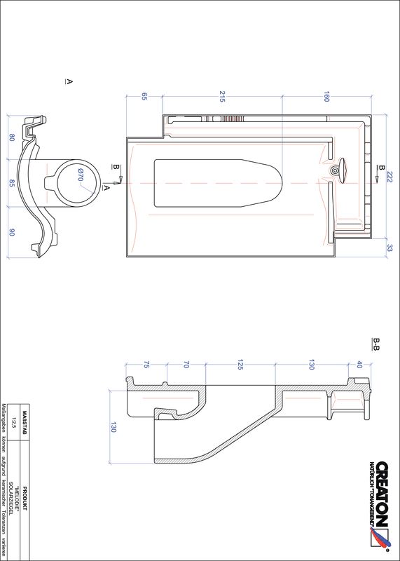 CAD файл черепиці MELODIE наскрізна черепиця для системи сонячних батарей SOLAR