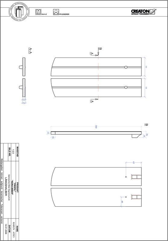 CAD файл черепиці PROFIL сегментна форма KERA-SAECHS-15-CM-LH