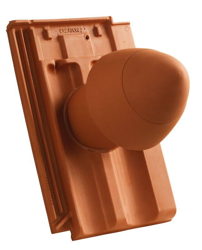 RAP SIGNUM керамічний камін витяжний для сантехнічної установки DN 125 мм зі знімною кришкою,з шланговим з'єднанням (з адаптером)